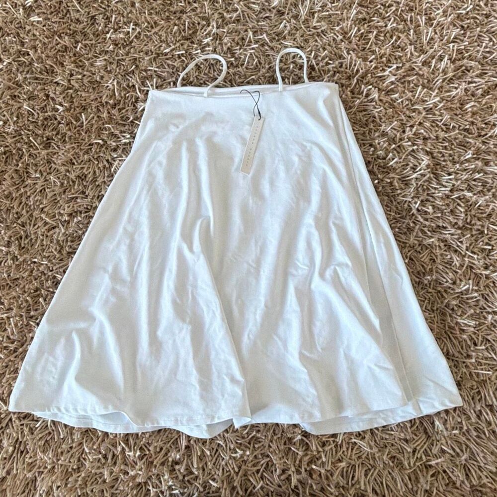 Susana Monaco String Flare Dress in Sugar Size M - Picture 6 of 7